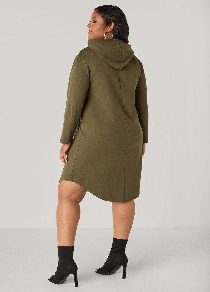 Hooded French Terry Sneaker Dress