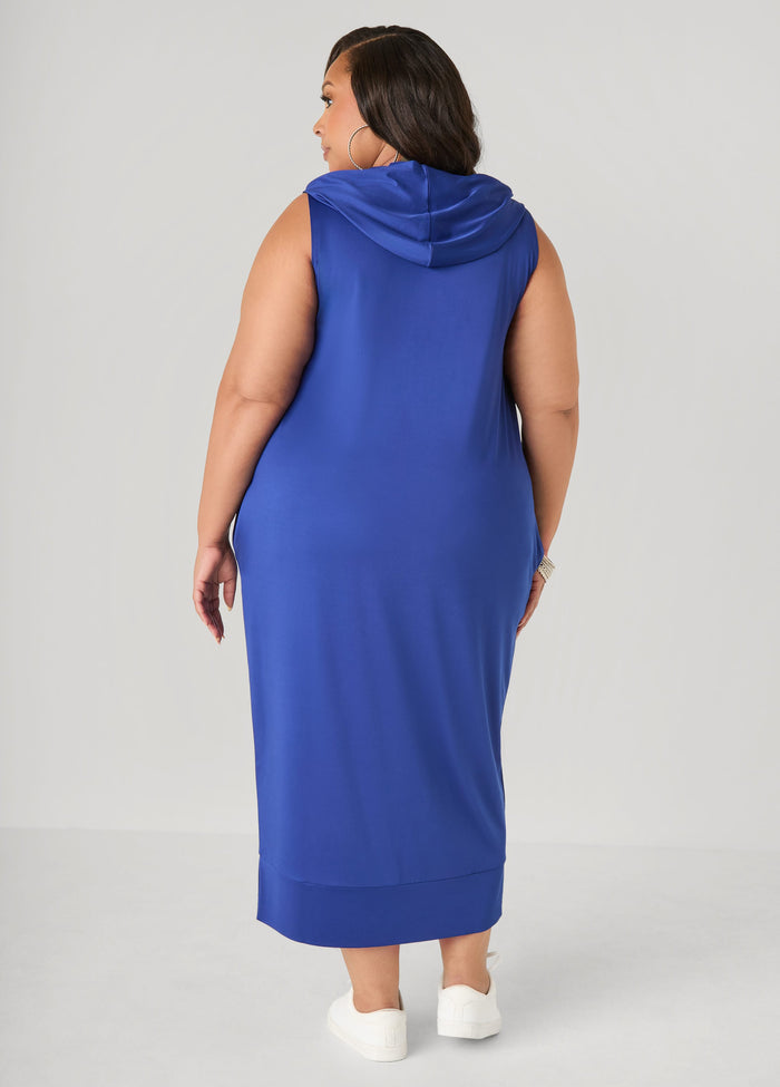 Hooded Maxi Cocoon Dress