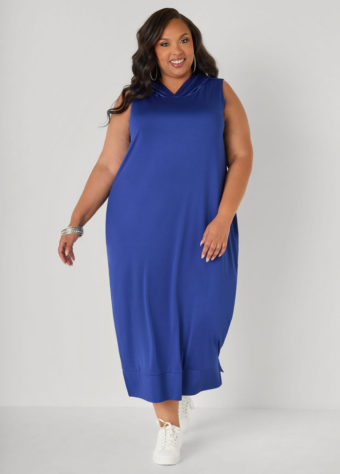 Hooded Maxi Cocoon Dress
