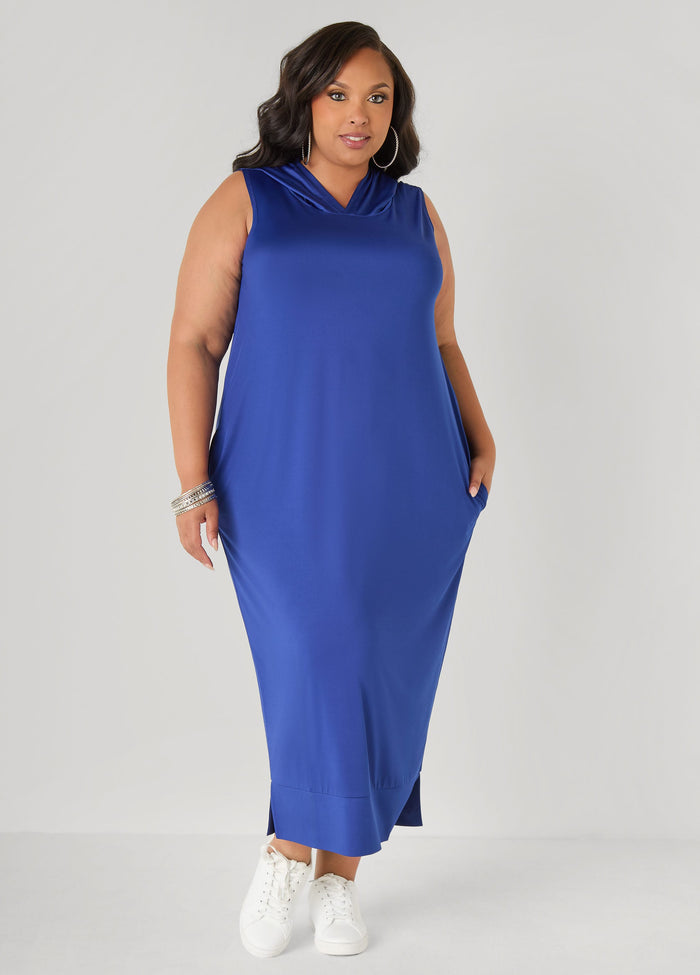 Hooded Maxi Cocoon Dress