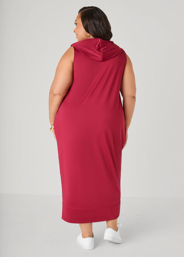 Hooded Maxi Cocoon Dress