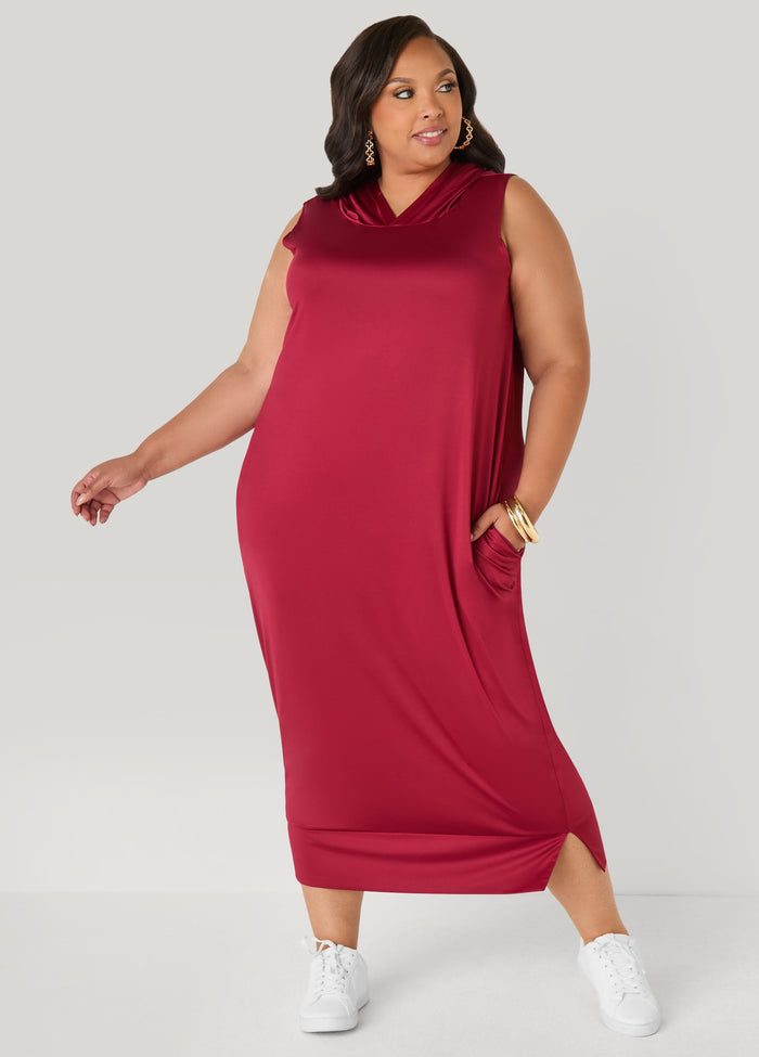 Hooded Maxi Cocoon Dress