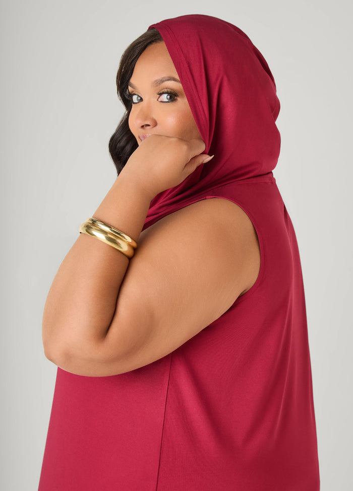Hooded Maxi Cocoon Dress