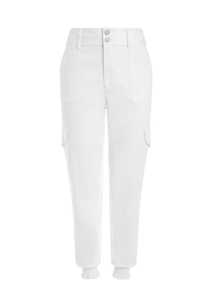 HYDE HIGH WAISTED CARGO PANT - WHITE
