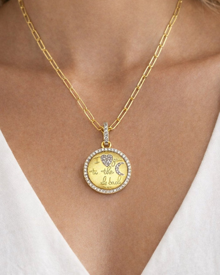 I Love You to the Moon and Back Necklace - FREIDA ROTHMAN