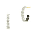 Industrial Finish Pavé Small Hoop Earring - FREIDA ROTHMAN