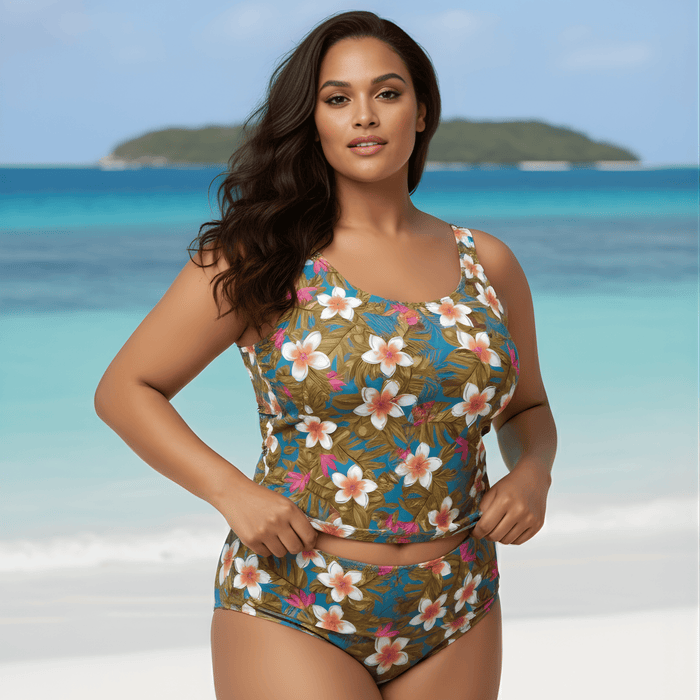 InstantFigure Hawaii Tankini Top