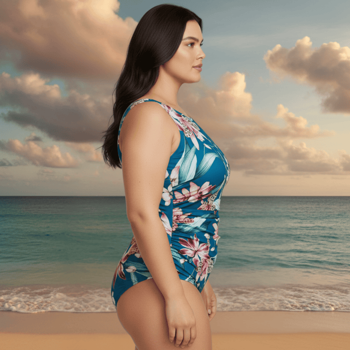 InstantFigure Orchid High Neck Swimsuit