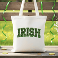 Irish Sequined Canvas Tote Bag