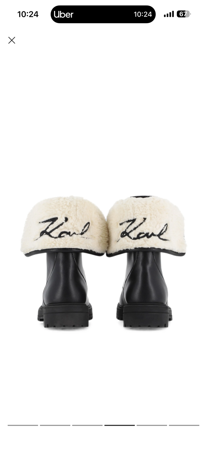 Karl Lagerfeld Ki Black Boot Z31405