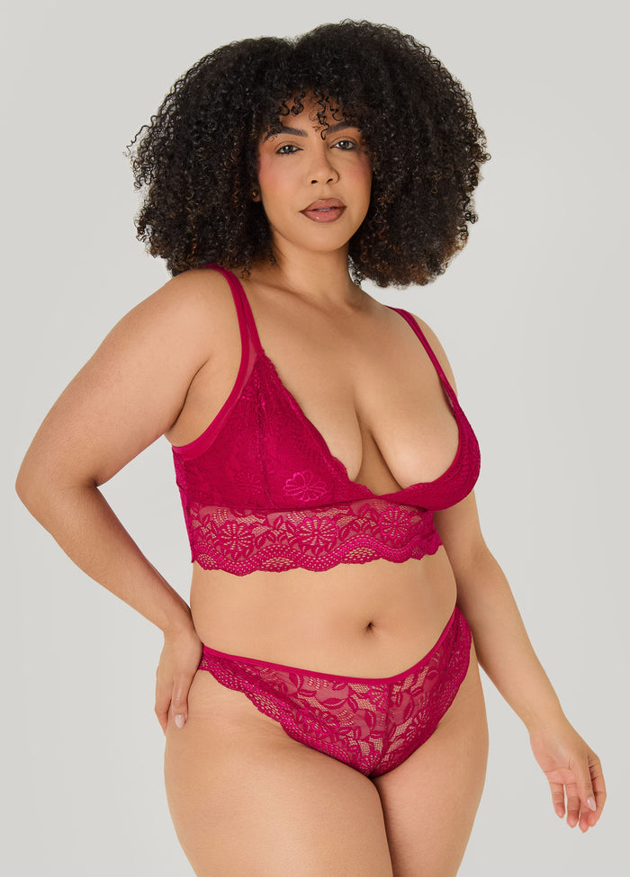 Lace Bralette Two Piece Set