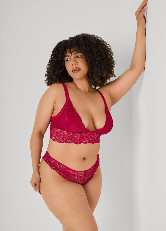 Lace Bralette Two Piece Set