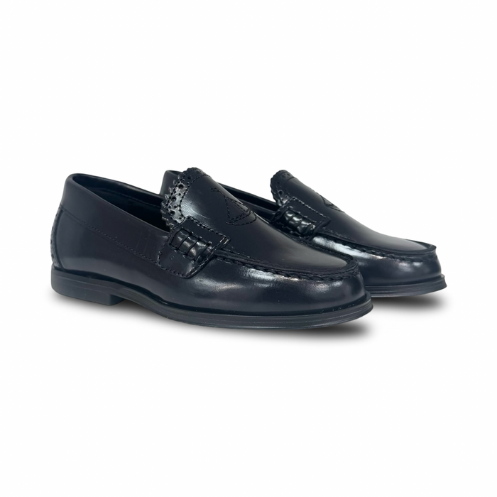 Lauve Navy Nautical Loafer
