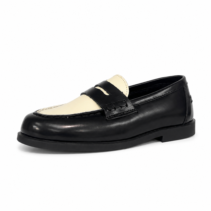 LMDI Black Cream Penny Loafer