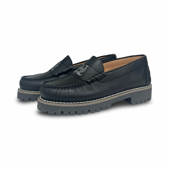 LMDI Black Logo Chunky Loafer