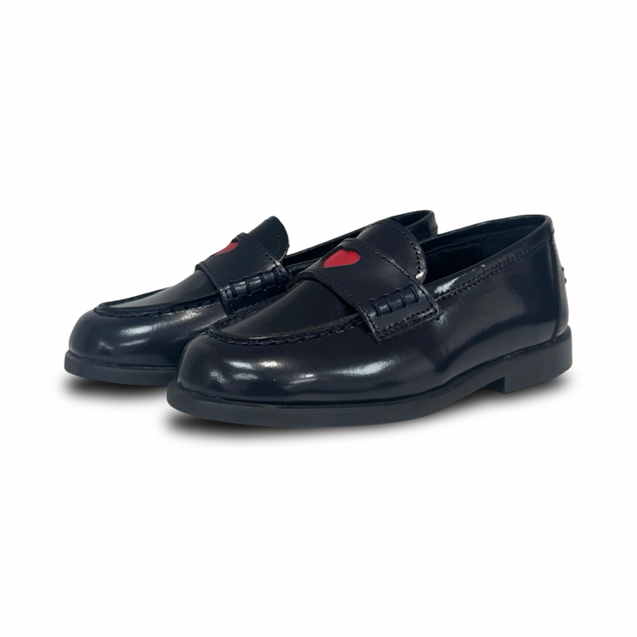 LMDI Navy Covelo Heart Loafer