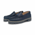 LMDI Navy Logo Chunky Loafer