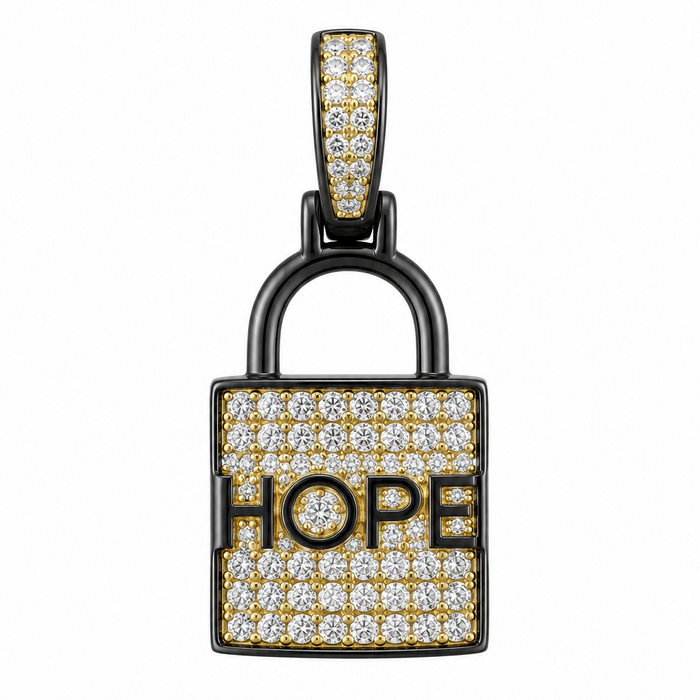 Locked in Hope Pavé Charm