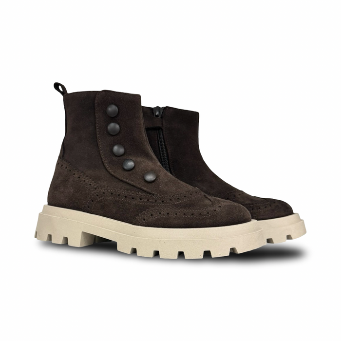 Manuela Brown Suede Tasya Boot