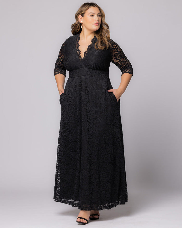 Maria Lace Evening Gown