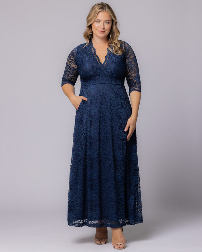 Maria Lace Evening Gown