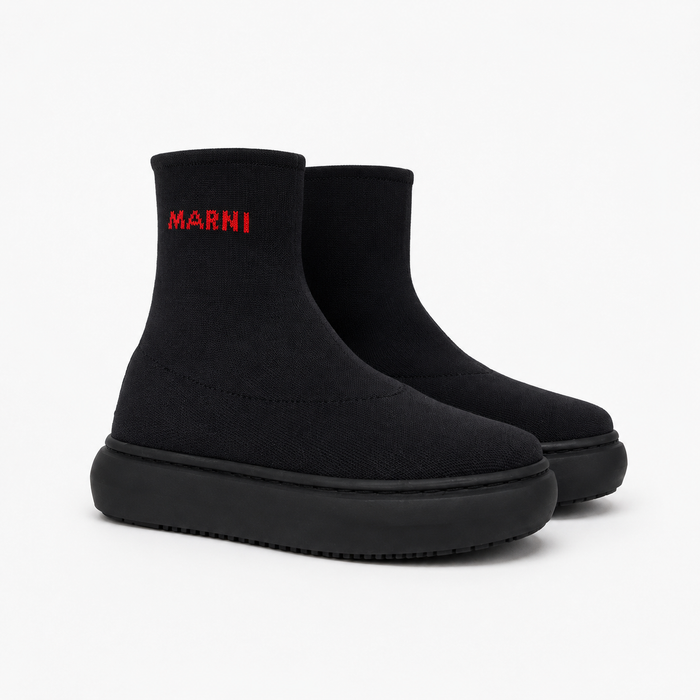 Marni Logo Sock Bootie