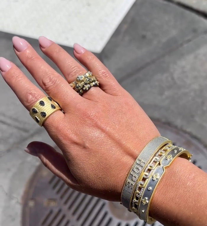Marquise Clover Eternity Band Ring