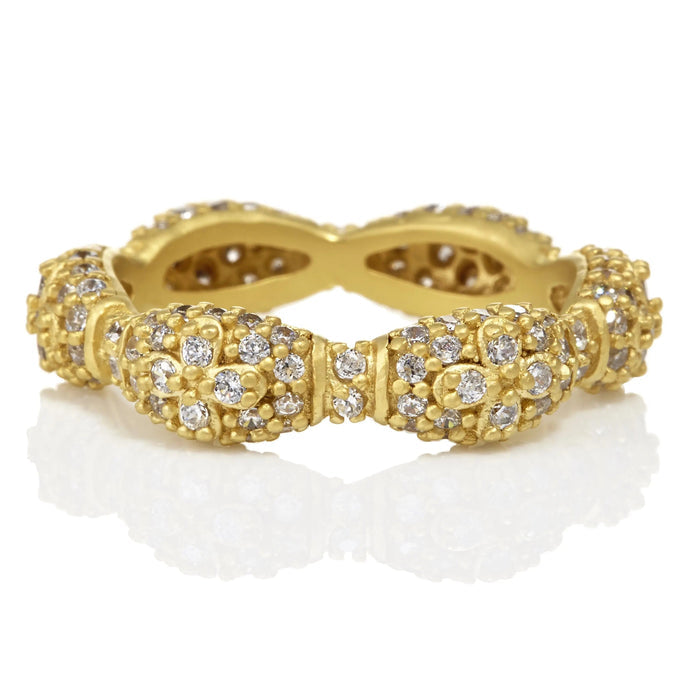 Marquise Clover Eternity Band Ring