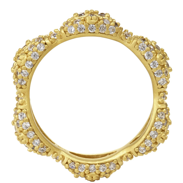 Marquise Clover Eternity Band Ring