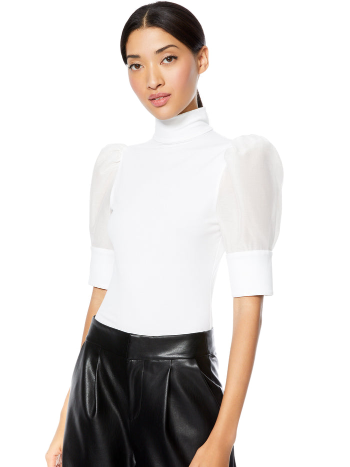 MCKAYLA TURTLENECK TOP - OFF WHITE
