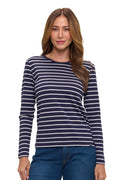 Merino Wool Long Sleeve | Women | Breton Stripe