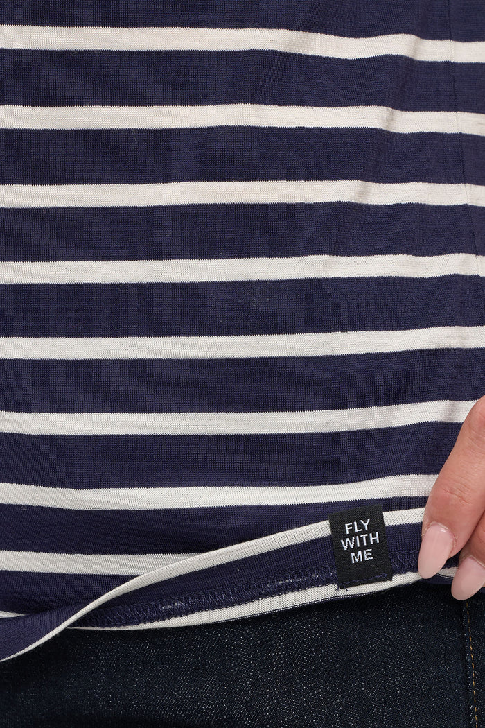 Merino Wool Long Sleeve | Women | Breton Stripe