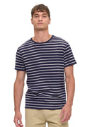 Merino Wool Travel-T | Men | Breton Stripe