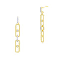 Midnight Nocturnal Chain Link Drop Earrings
