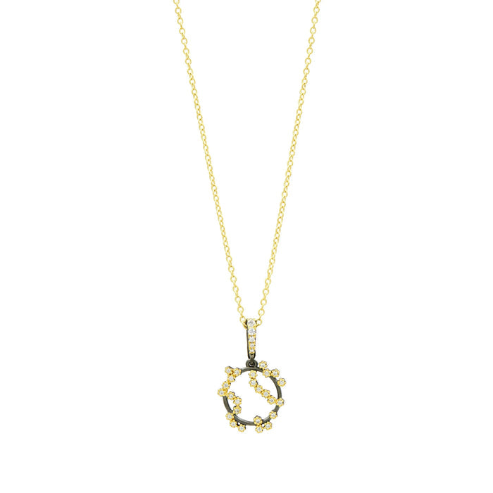 Midnight Pavé Roped Pendant Necklace FR Vault NECKLACE
