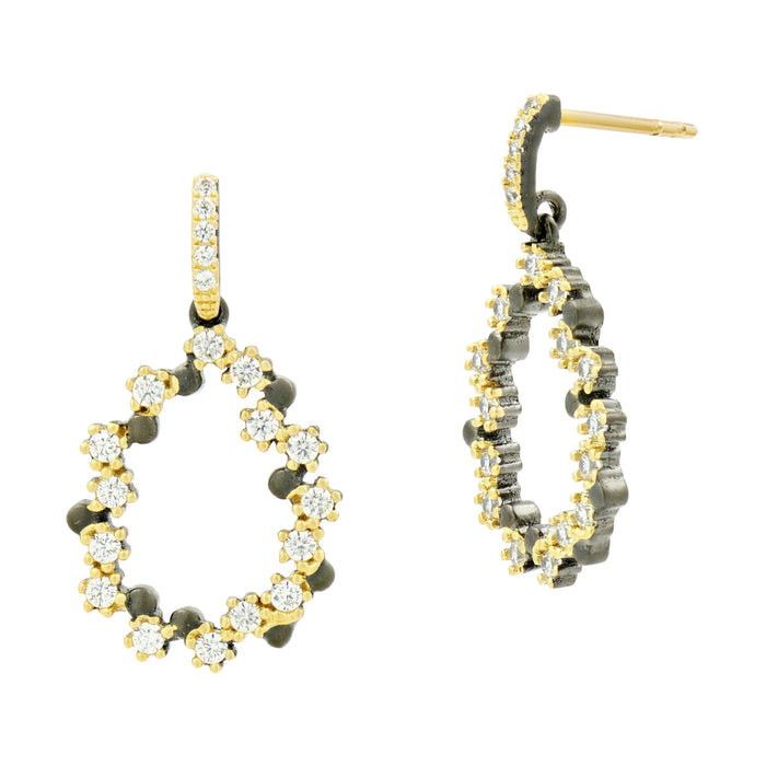 MatteGoldBlack Midnight Pavé Teardrop Earring Midnight EARRING