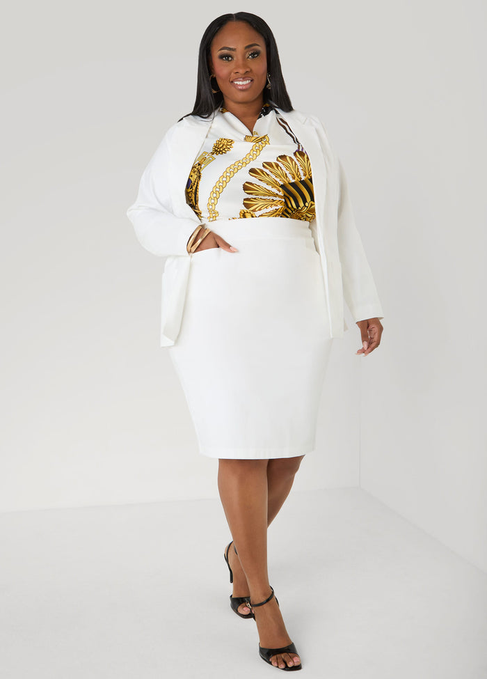 Millennium Twill Pencil Skirt