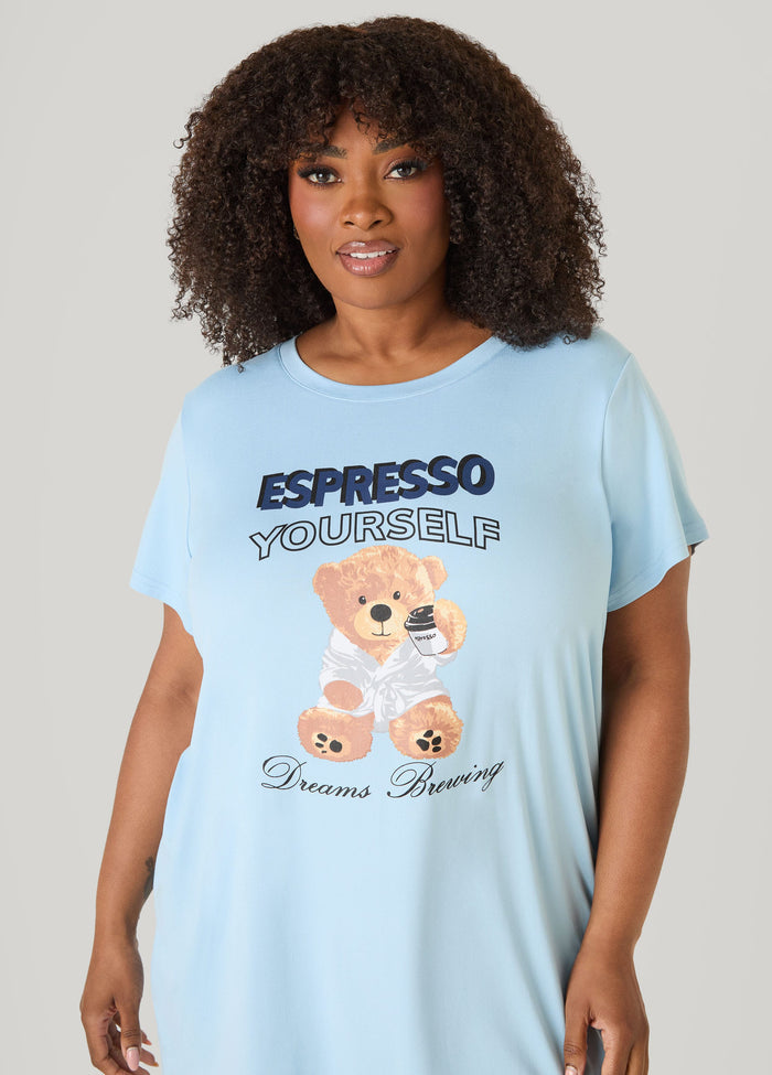 Moon To Noon Espresso Yourself Sleepshirt