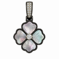Mother of Pearl Lucky Clover Charm