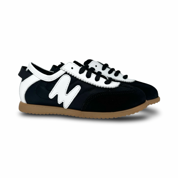 MSGM Black Back Tab Sneaker