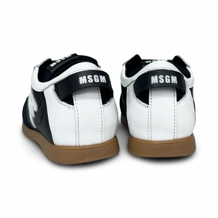 MSGM Black Back Tab Sneaker