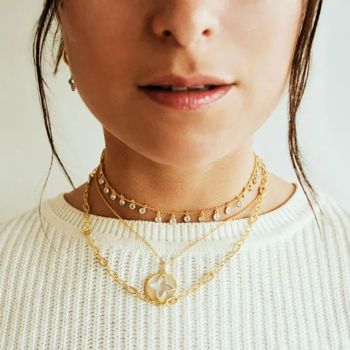 My Daughters Keep Stealing This Bezel Drop Necklace Signature NECKLACE