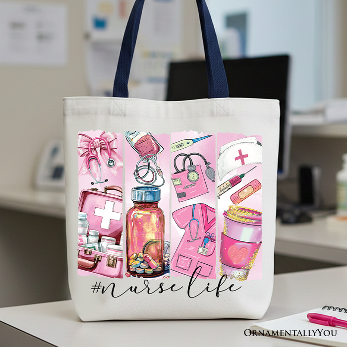 Nurse Life Canvas Tote Bag