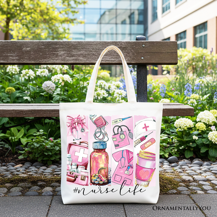 Nurse Life Canvas Tote Bag