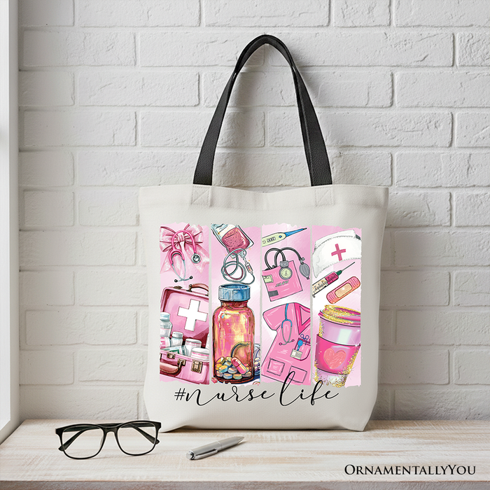 Nurse Life Canvas Tote Bag