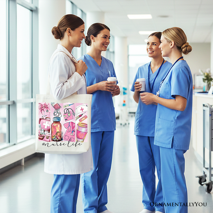 Nurse Life Canvas Tote Bag