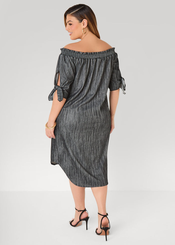 Off The Shoulder Denim Dress