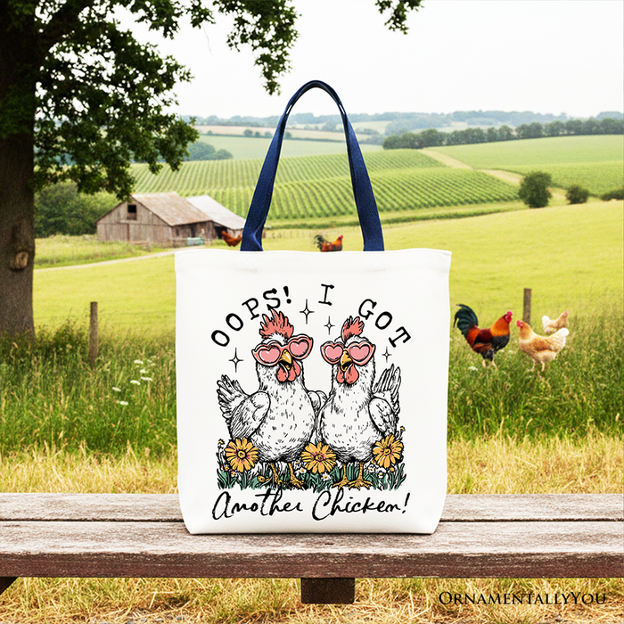 Oops I Got Another Chicken Canvas Tote Bag