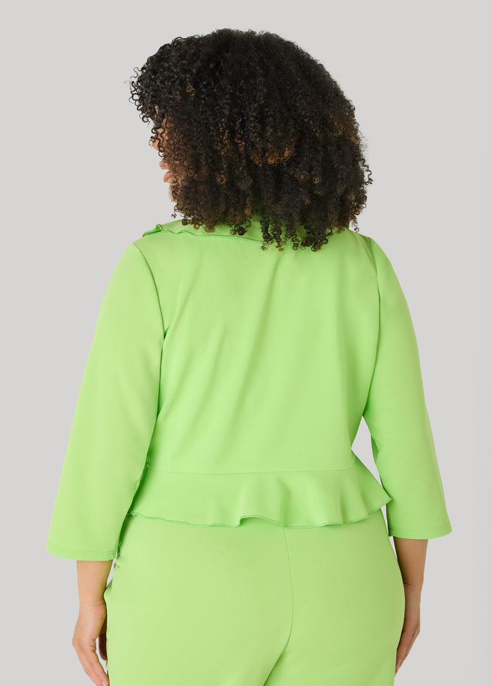 Open Front Ruffled Jacket
