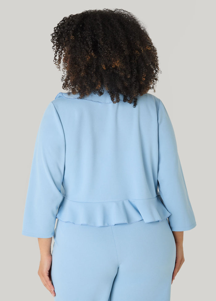 Open Front Ruffled Jacket